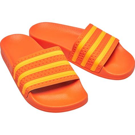 adidas schwarz weiß orange|Adidas orange sandals.